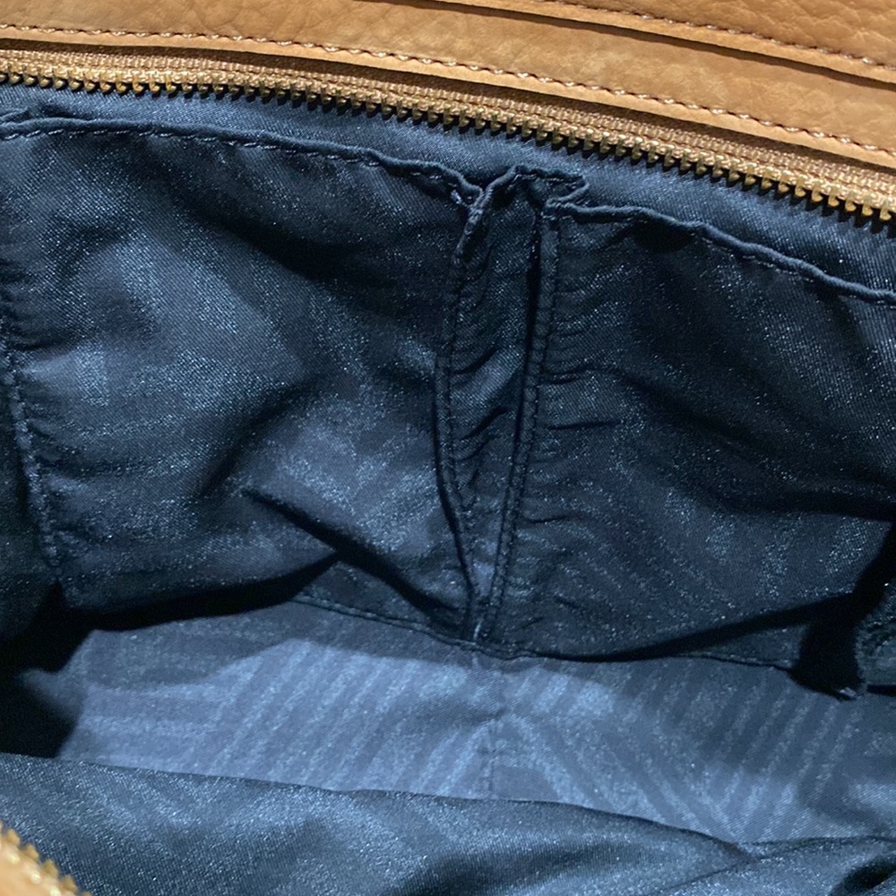 REBECCA MINKOFF “Regan” Tan Nubuck Fringed Leather Satchel - Picture 15 of 16